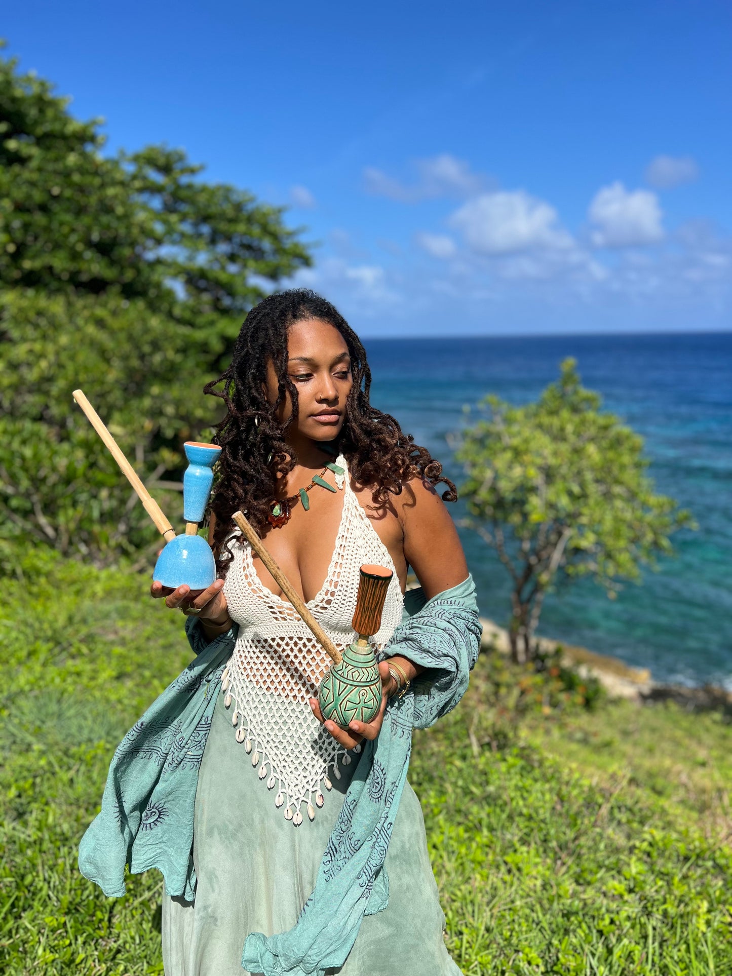 Turquoise Ankh Alchemy Steamaz