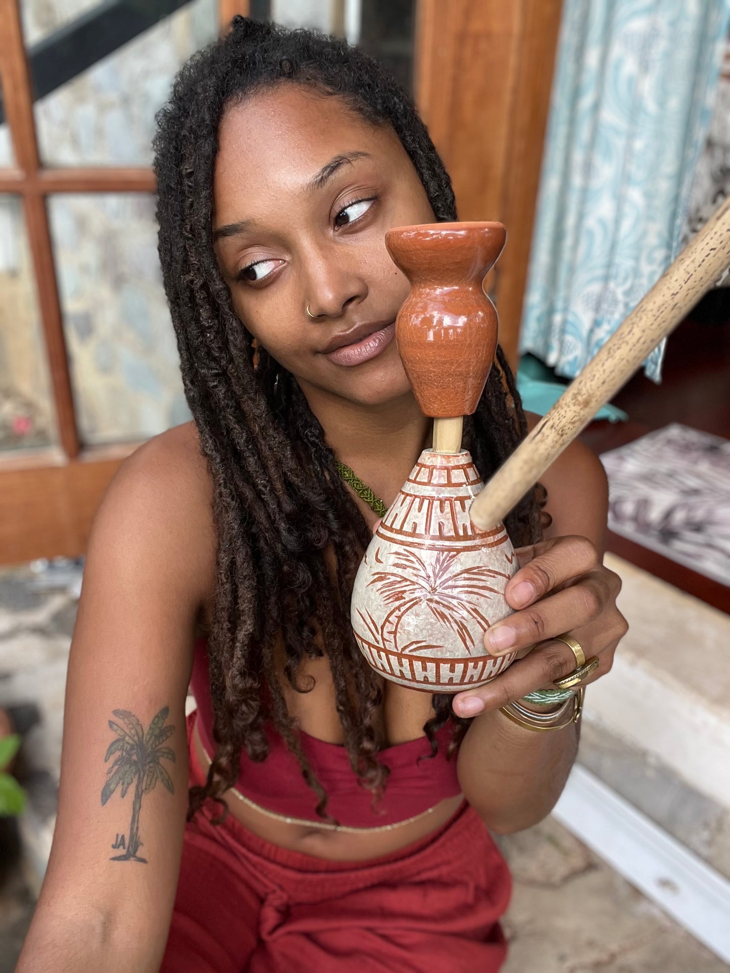 JahMekYah Terracotta Steam Chalice