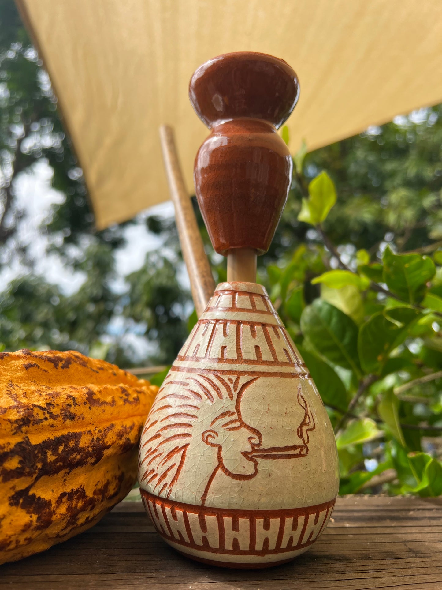 JahMekYah Terracotta Steam Chalice