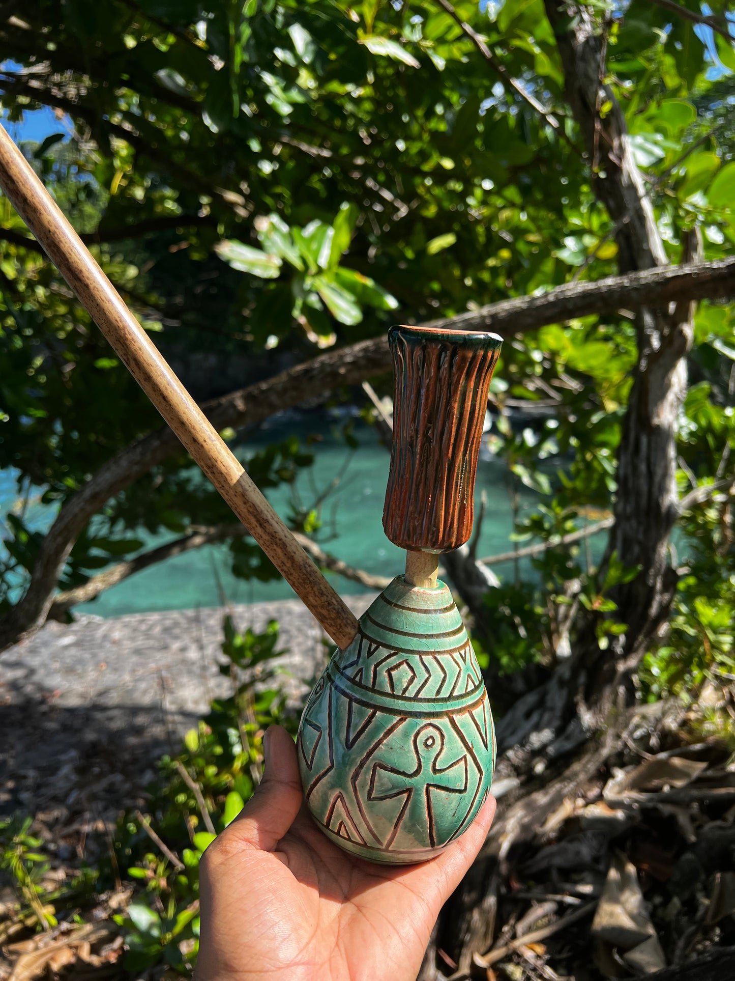 Turquoise Ankh Alchemy Steamaz