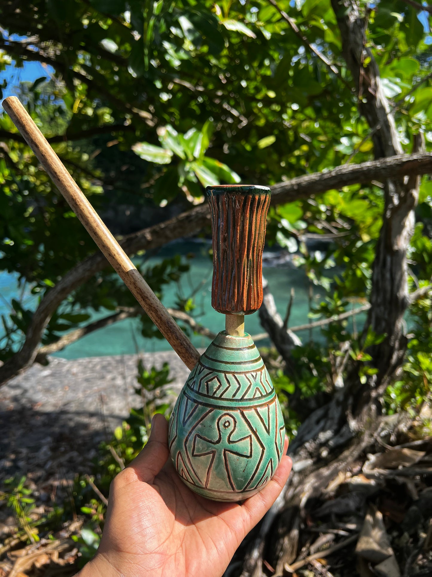 Turquoise Ankh Alchemy Steamaz