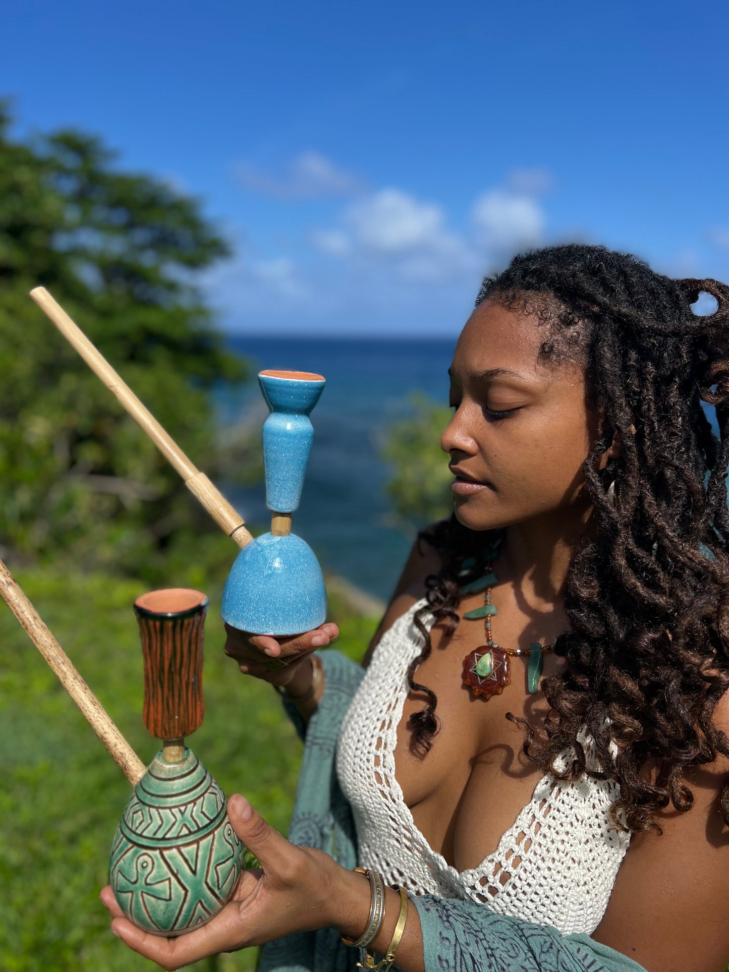 Turquoise Ankh Alchemy Steamaz