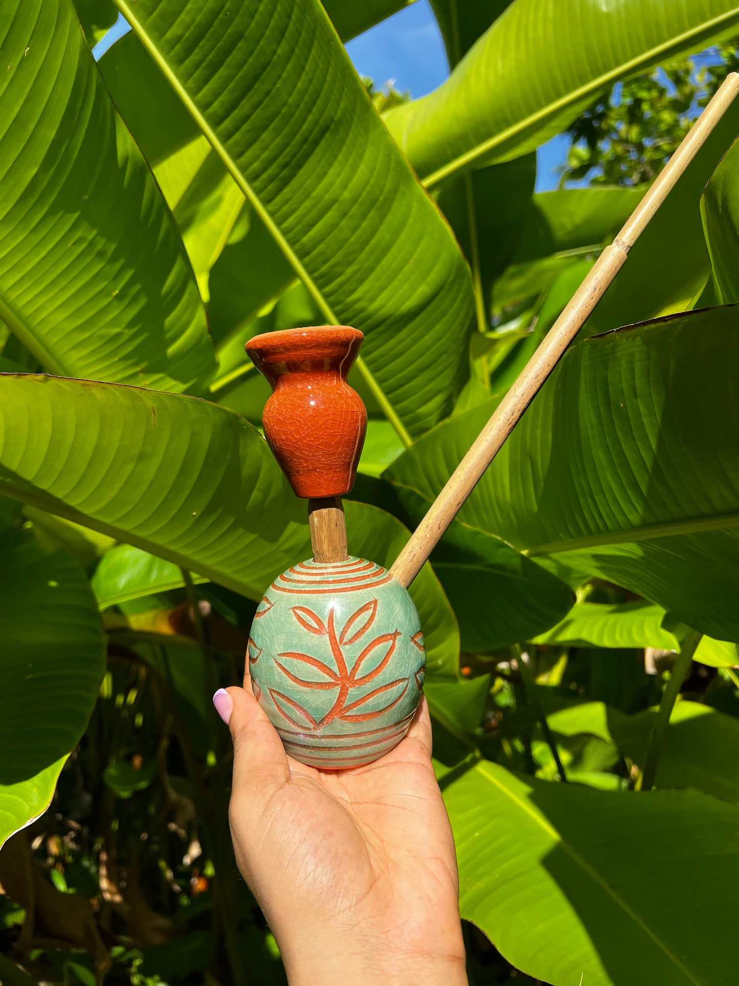 Likkle Turquoise Leaf Of Life Steamaz