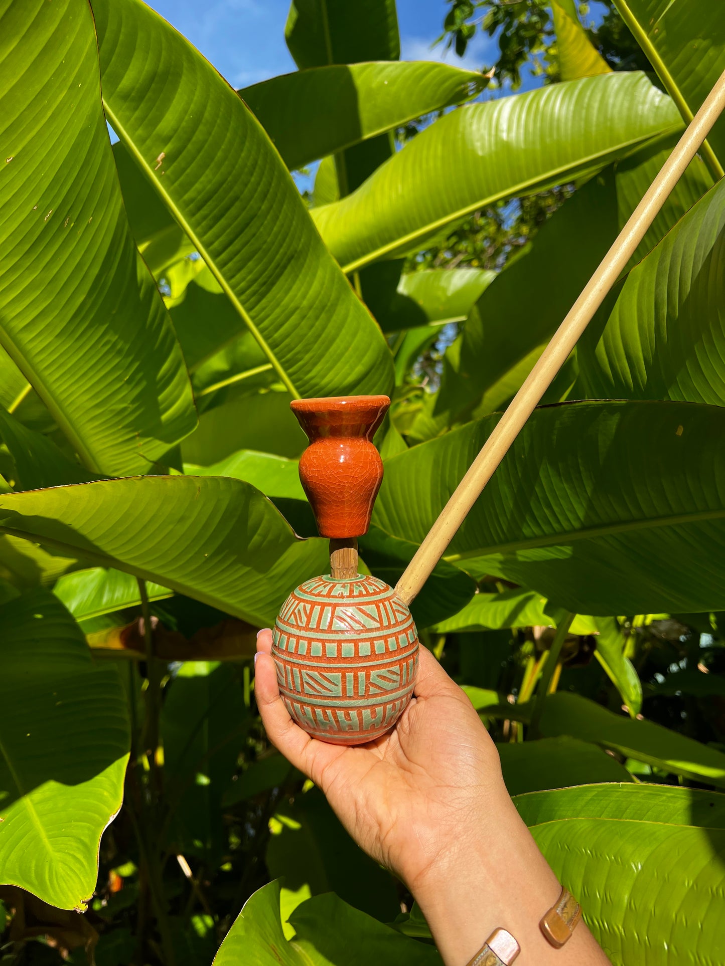 Likkle Turquoise Aztec Steamaz