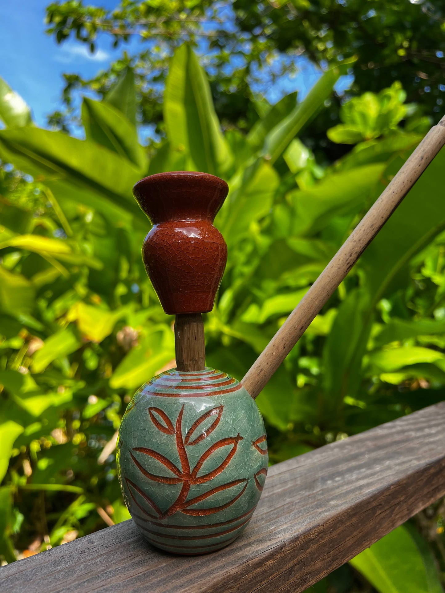 Likkle Turquoise Leaf Of Life Steamaz