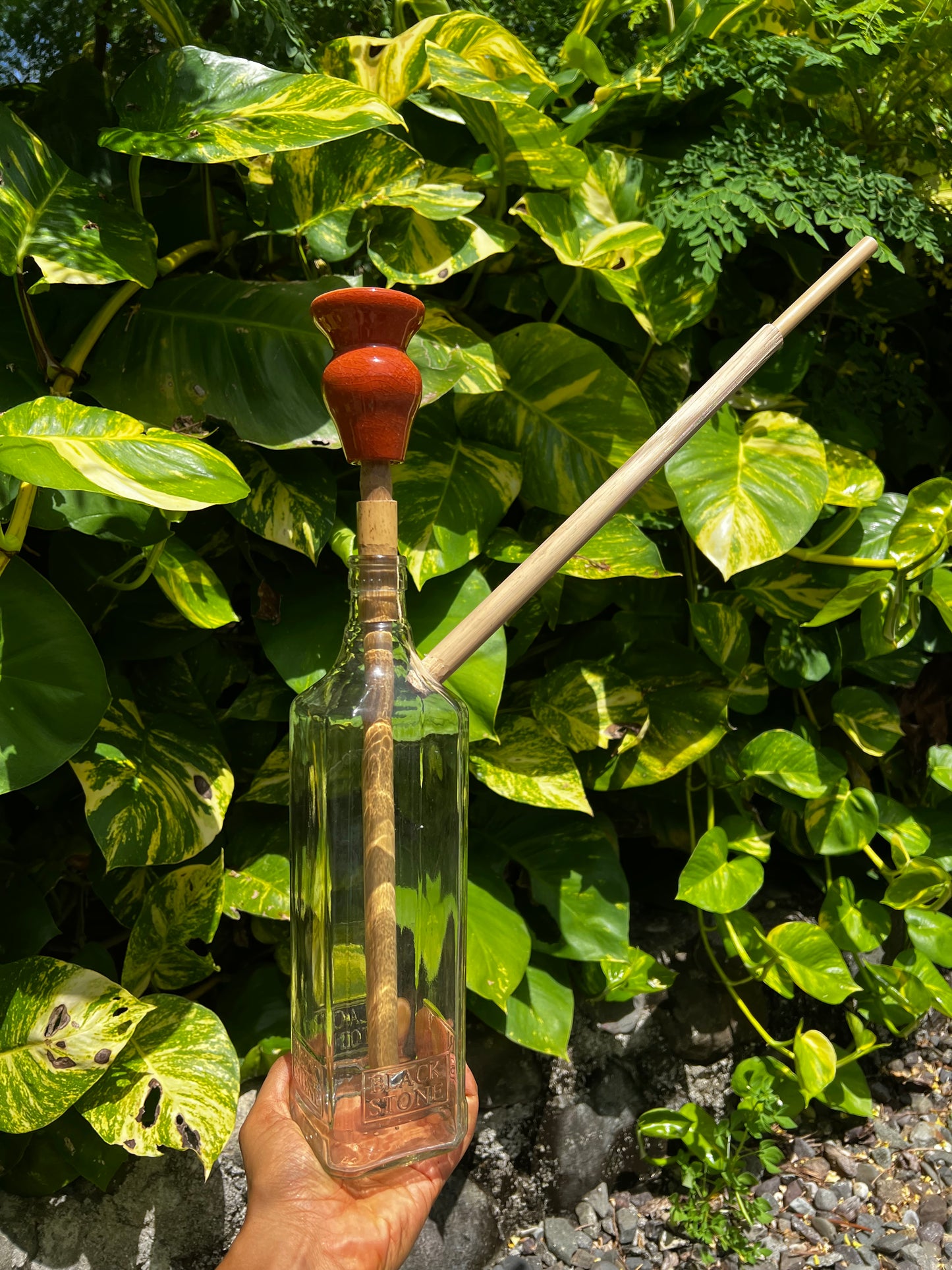 Black Stone Beauty Glass Steam Chalice